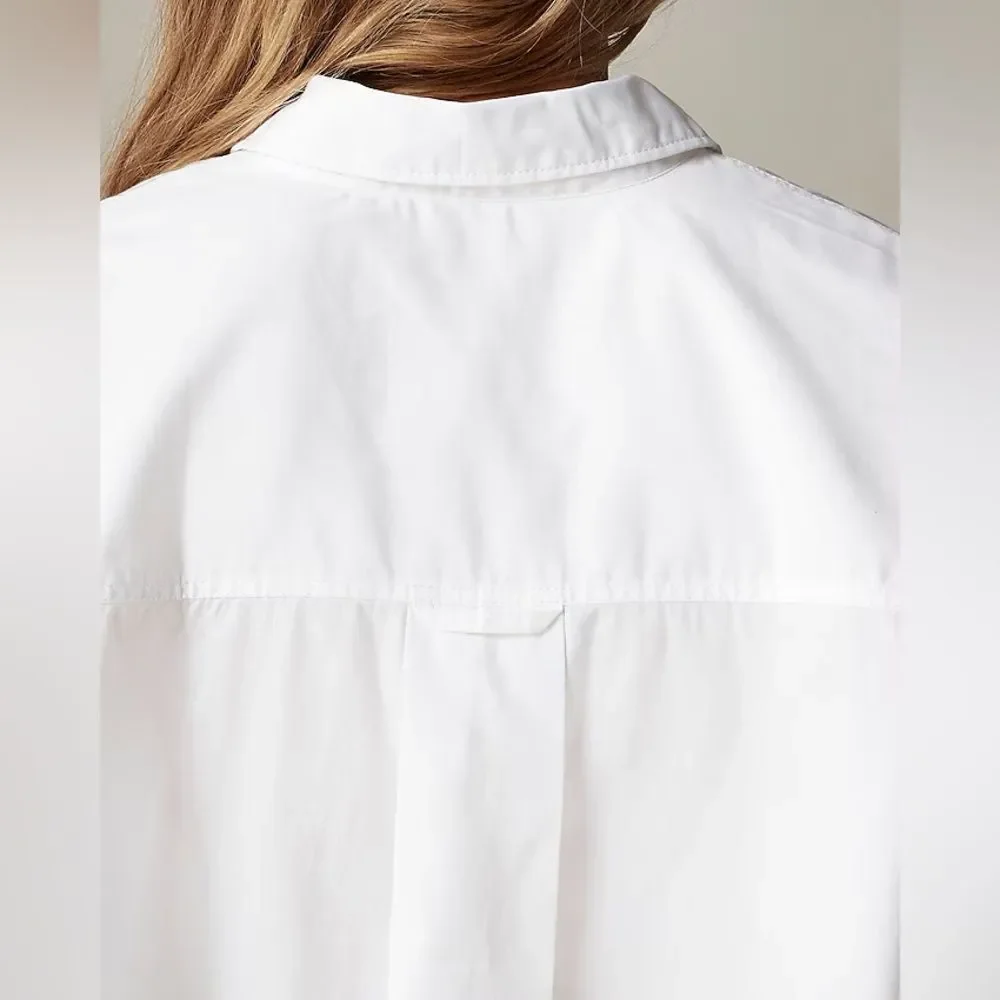 NWT J CREW Étienne oversized shirt in lightweight oxford in white - Picture 4 of 7